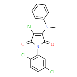3-chloro-1-(2,5-dichlorophenyl)-4-(methylanilino)-1H-pyrrole-2,5-dione结构式