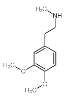 2-(3,4-二甲氧基苯基)-N-甲基乙胺结构式