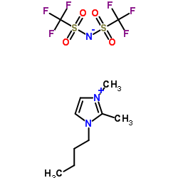 1-丁基-2,3-二甲基咪唑双三氟甲磺酰亚胺盐结构式