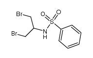 N-(β,β'-dibromo-isopropyl)-benzenesulfonamide结构式