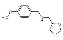 (4-Methoxy-benzyl)-(tetrahydro-furan-2-ylmethyl)-amine structure