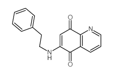 6-(phenethylamino)quinoline-5,8-dione structure