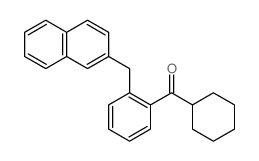 cyclohexyl-[2-(naphthalen-2-ylmethyl)phenyl]methanone结构式