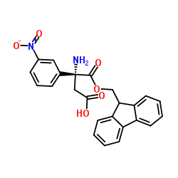 Fmoc-(R)-3-氨基-3-(3-硝基苯基)丙酸结构式