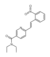 N,N-diethyl-6-(o-nitrostyryl)nicotinamide结构式