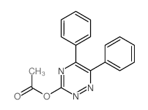 (5,6-diphenyl-1,2,4-triazin-3-yl) acetate Structure