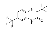 (2-bromo-5-trifluoromethylphenyl)-carbamic acid tert-butyl ester结构式