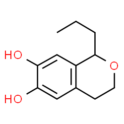 1H-2-Benzopyran-6,7-diol,3,4-dihydro-1-propyl-(9CI) structure