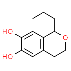 1H-2-Benzopyran-6,7-diol,3,4-dihydro-1-propyl-(9CI)结构式