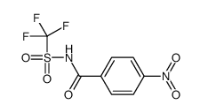 4-nitro-N-(trifluoromethylsulfonyl)benzamide Structure