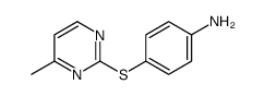 4-(4-methylpyrimidin-2-yl)sulfanylaniline结构式