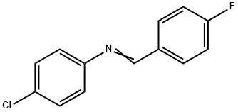 4-chloro-n-(4-fluorobenzylidene)-aniline Structure
