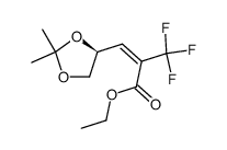 (Z)/(E)-ethyl 3-[(S)-2,2-dimethyl-1,3-dioxolan-4-yl]-2-trifluoromethyl-2-propenoate Structure