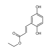 ethyl 3-(2,5-dihydroxyphenyl)prop-2-enoate结构式