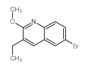 6-Bromo-3-ethyl-2-methoxy-quinoline Structure