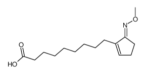 1-methoximino-2-(8-carboxyoctyl)-2-cyclopentene结构式