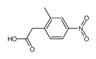 2-methyl-4-nitro phenylacetic acid methyl ester Structure