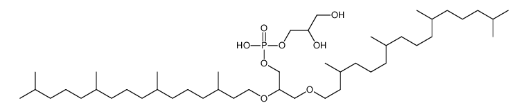 2,3-bis(3,7,11,15-tetramethylhexadecoxy)propyl 2,3-dihydroxypropyl hydrogen phosphate结构式