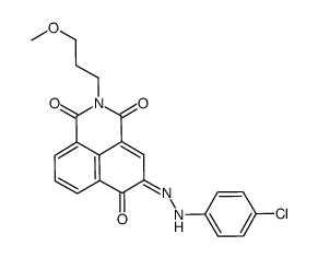 5-[(4-chlorophenyl)azo]-6-hydroxy-2-(3-methoxypropyl)-1H-benz[de]isoquinoline-1,3(2H)-dione结构式