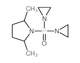 Phosphine oxide, bis(1-aziridinyl)(2,5-dimethyl-1-pyrrolidinyl)- Structure