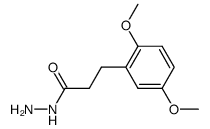 3-(2,5-dimethoxyphenyl)propanoylhydrazine结构式