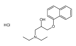 1-(diethylamino)-3-naphthalen-1-yloxypropan-2-ol,hydrochloride Structure