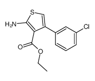 ethyl 2-amino-4-(3-chlorophenyl)thiophene-3-carboxylate结构式