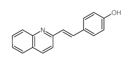 Phenol,4-[2-(2-quinolinyl)ethenyl]- Structure