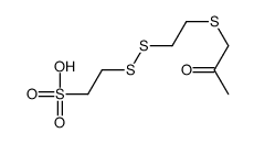 2-[2-(2-oxopropylsulfanyl)ethyldisulfanyl]ethanesulfonic acid结构式