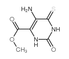 4-Pyrimidinecarboxylicacid,5-amino-1,2,3,6-tetrahydro-2-oxo-6-thioxo-,methylester(9CI) Structure