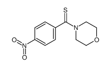 morpholin-4-yl-(4-nitrophenyl)methanethione结构式