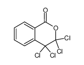 3,3,4,4-tetrachloro-isochroman-1-one结构式