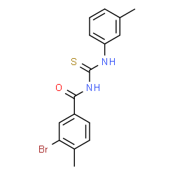 3-bromo-4-methyl-N-{[(3-methylphenyl)amino]carbonothioyl}benzamide结构式