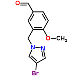 3-(4-BROMO-PYRAZOL-1-YLMETHYL)-4-METHOXY-BENZALDEHYDE picture