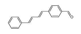 4-((1E,3E)-4-phenylbuta-1,3-dienyl)benzaldehyde Structure