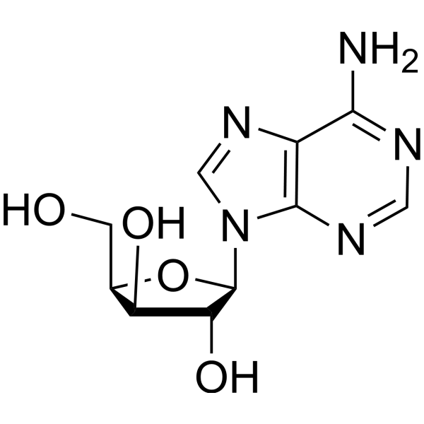 9-pentofuranosyl-9H-purin-6-amine structure