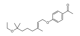 1-[4-(7-ethoxy-3,7-dimethyloct-2-enoxy)phenyl]ethanone Structure