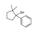 2,2-dimethyl-1-phenylcyclopentane-1-thiol Structure