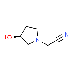 1-Pyrrolidineacetonitrile,3-hydroxy-,(3S)-(9CI)结构式