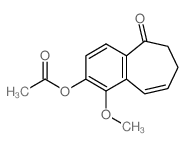 5H-Benzocyclohepten-5-one,2-(acetyloxy)-6,7-dihydro-1-methoxy-结构式