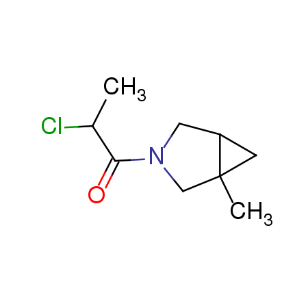 3-Azabicyclo[3.1.0]hexane, 3-(2-chloro-1-oxopropyl)-1-methyl-, [1alpha,3(S*),5alpha]- (9CI)结构式