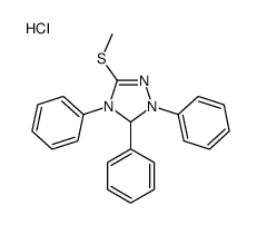3-methylsulfanyl-1,4,5-triphenyl-1,5-dihydro-1,2,4-triazol-1-ium,chloride结构式