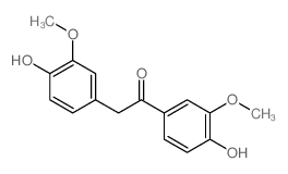 1,2-bis(4-hydroxy-3-methoxy-phenyl)ethanone结构式