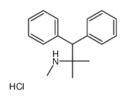 N,2-dimethyl-1,1-diphenylpropan-2-amine,hydrochloride结构式