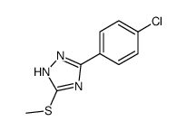 5-(4-chlorophenyl)-3-methylsulfanyl-1H-1,2,4-triazole结构式