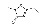5-ethyl-2-methyl-thiophen-3-one结构式