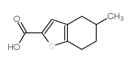 5-methyl-4,5,6,7-tetrahydro-1-benzothiophene-2-carboxylic acid Structure