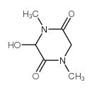 2,5-Piperazinedione,3-hydroxy-1,4-dimethyl-(9CI) structure