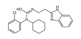 (9ci)-N-[2-(1H-苯并咪唑-2-基)乙基]-N-(2-氯苯基)-N-环己基脲结构式