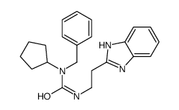 (9CI)-n-[2-(1H-苯并咪唑-2-基)乙基]-n-环戊基-n-(苯基甲基)-脲结构式